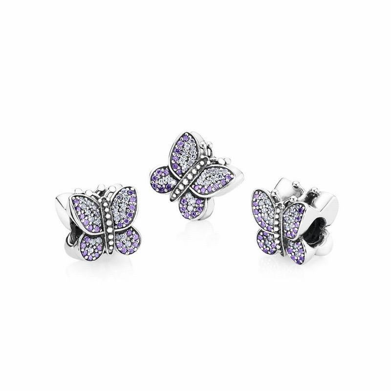 Pandora Sparkling Butterfly Charm Silver Egypt TN9652371
